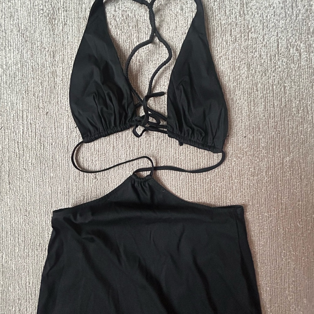 Black Halter Top dress